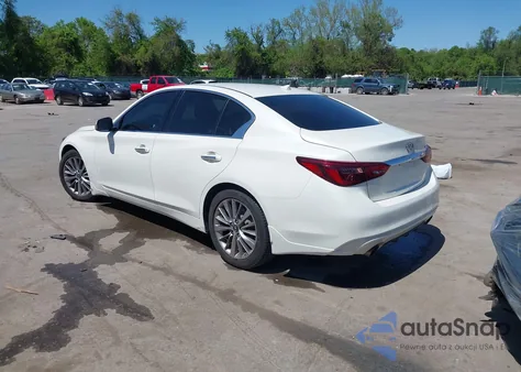 2018 Infiniti Q50 3.0T Luxe z USA, uszkodzony, nr VIN JN1EV7AR0JM436521